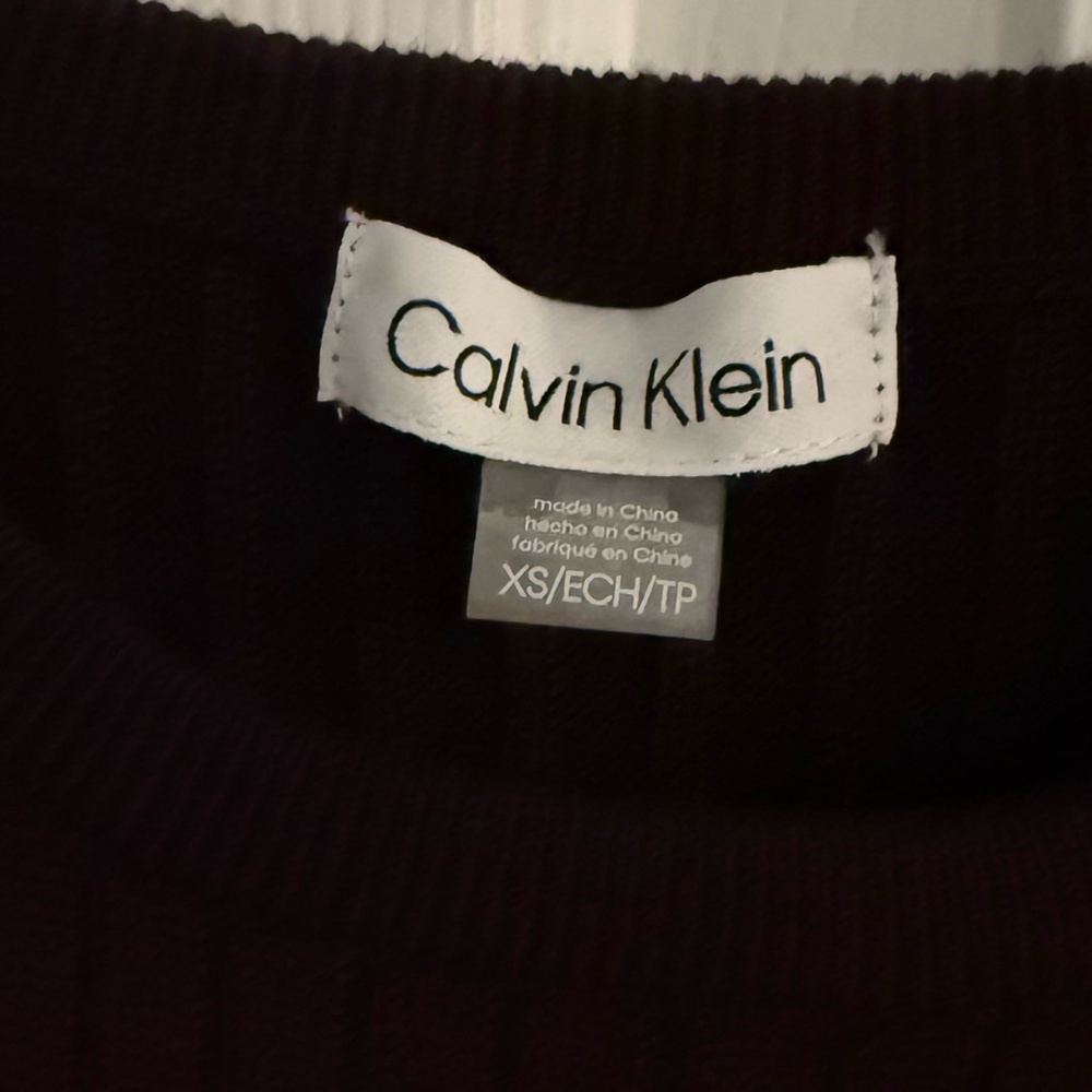 Calvin Klein Dark Plum Sweater Vest - Picture 2 of 7
